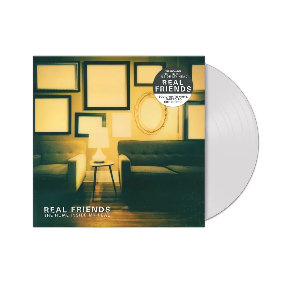 REAL FRIENDS THE HOME INSIDE MY HEAD WHITE VINYL LP